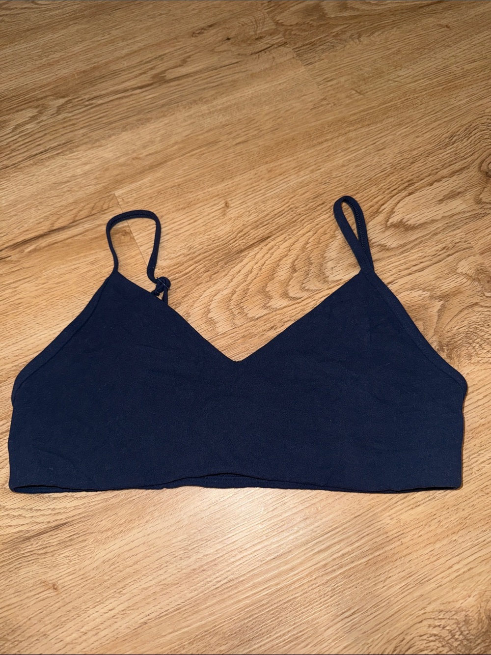 TNA Navy Triangle Bralette with Adjustable Straps